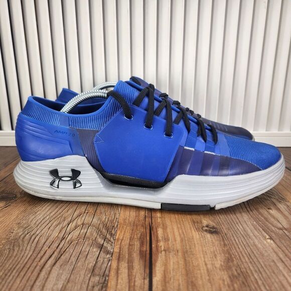 Under Armour Speedform AMP 2.0 Men Sz 11.5 Blue Gym Sport Running Sneakers Shoes - Picture 1 of 10